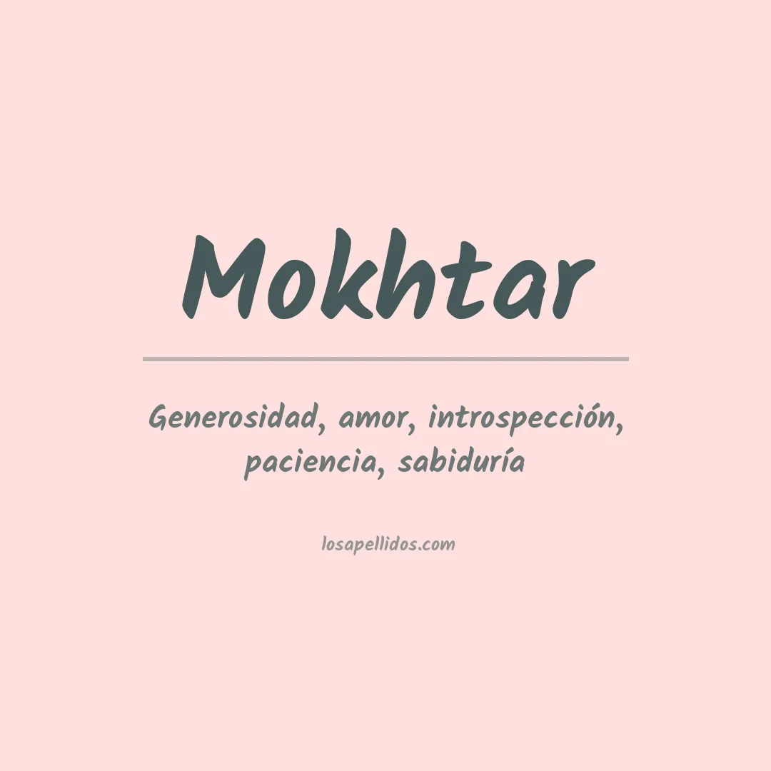 Apellido Mokhtar