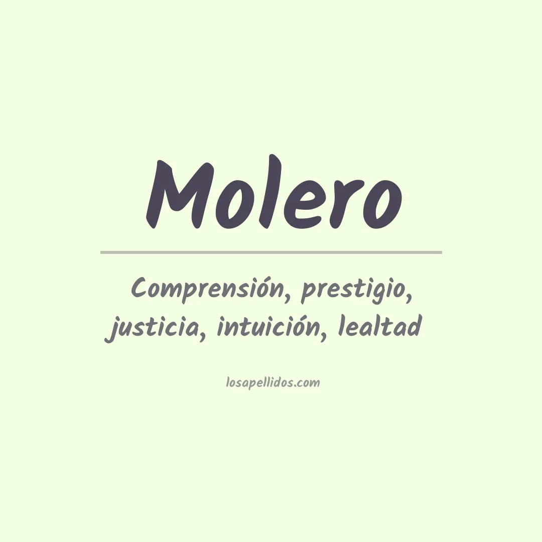 Apellido Molero