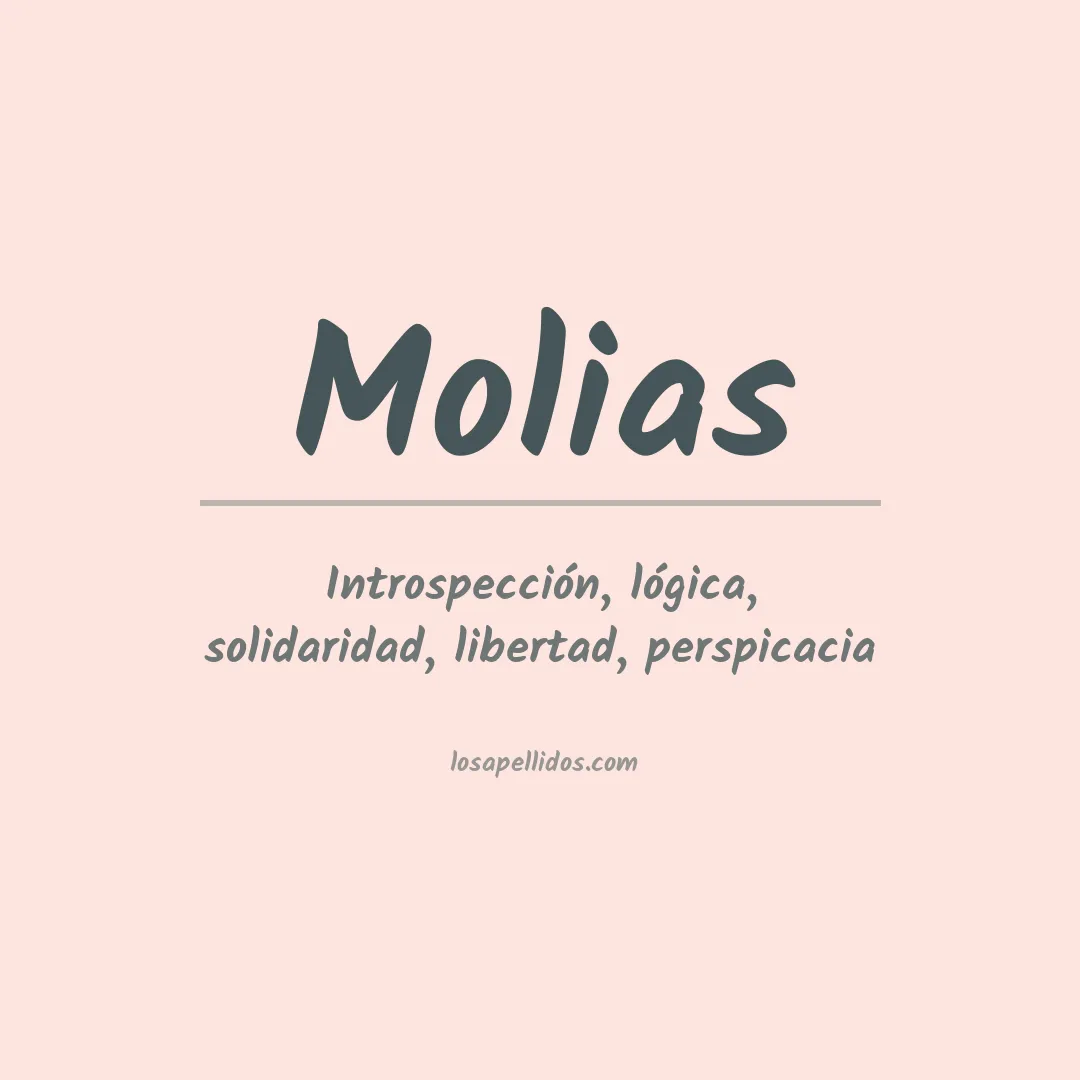 Significado del Apellido Molias