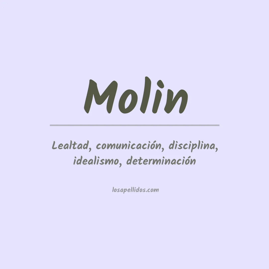 Apellido Molin