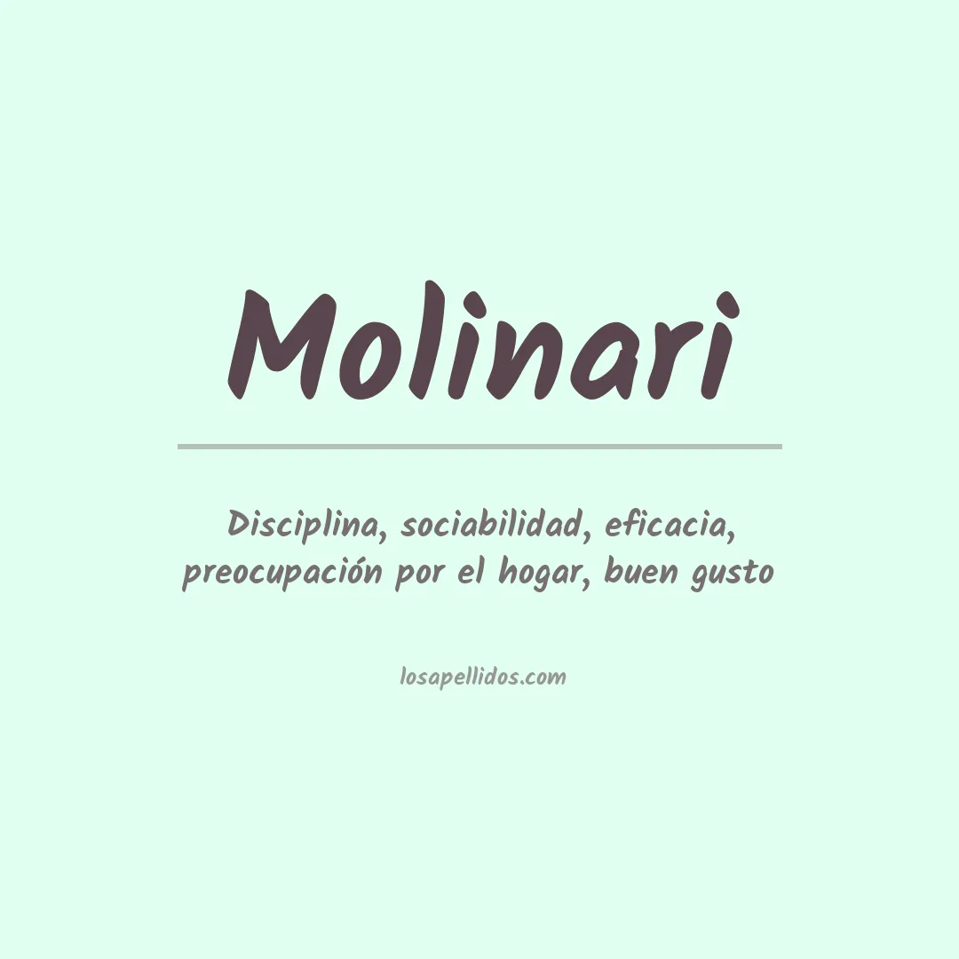 Apellido Molinari