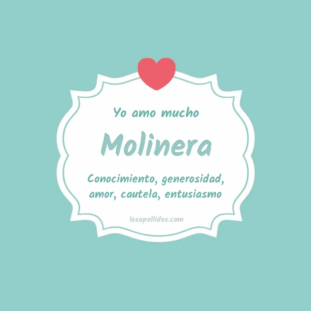 Yo amo mucho Molinera