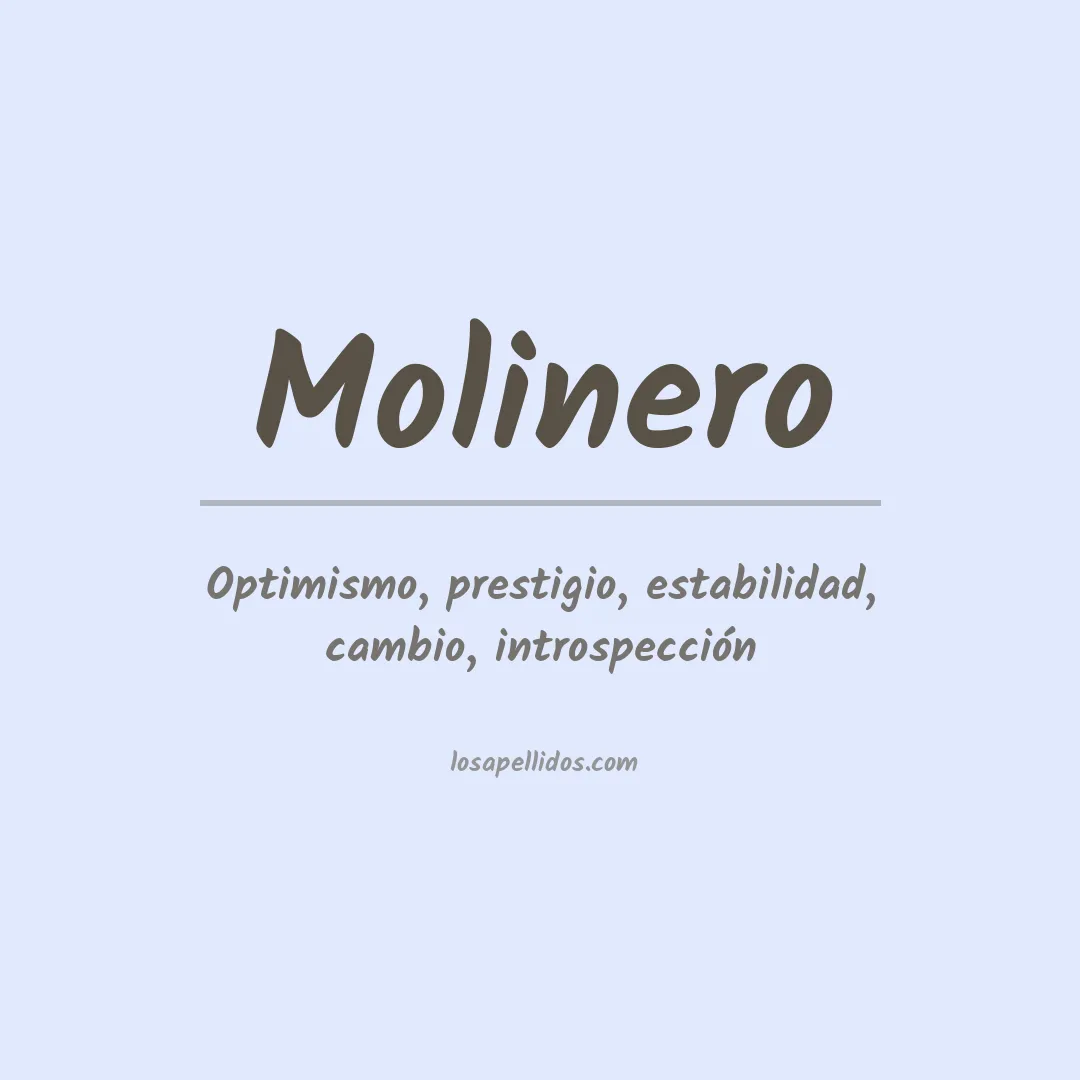Apellido Molinero