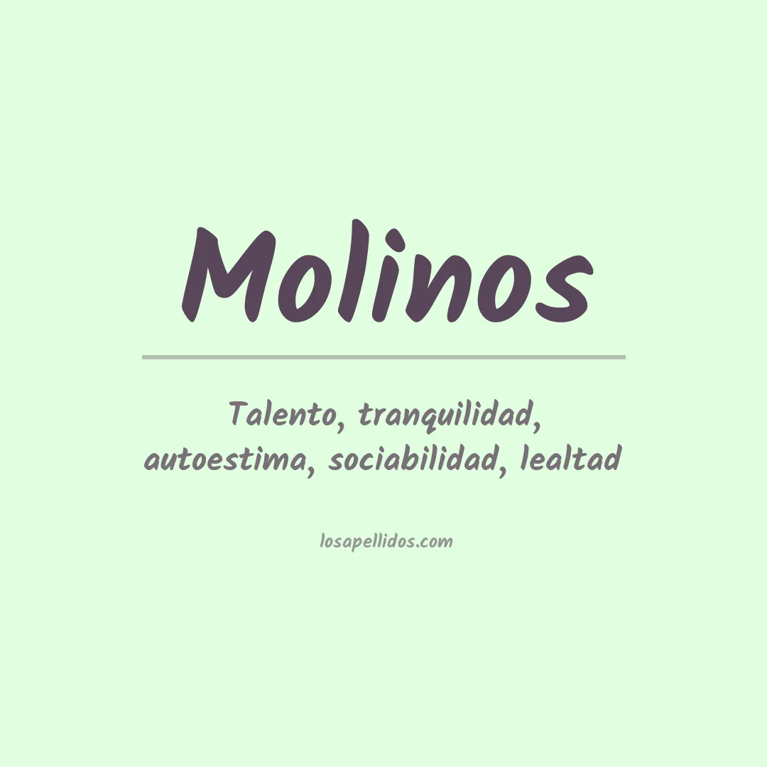 Apellido Molinos