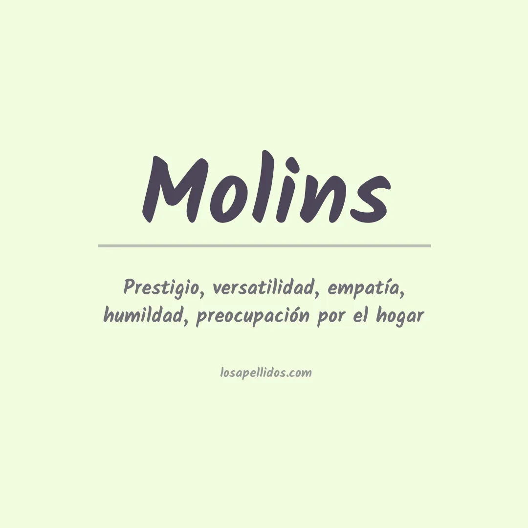 Apellido Molins
