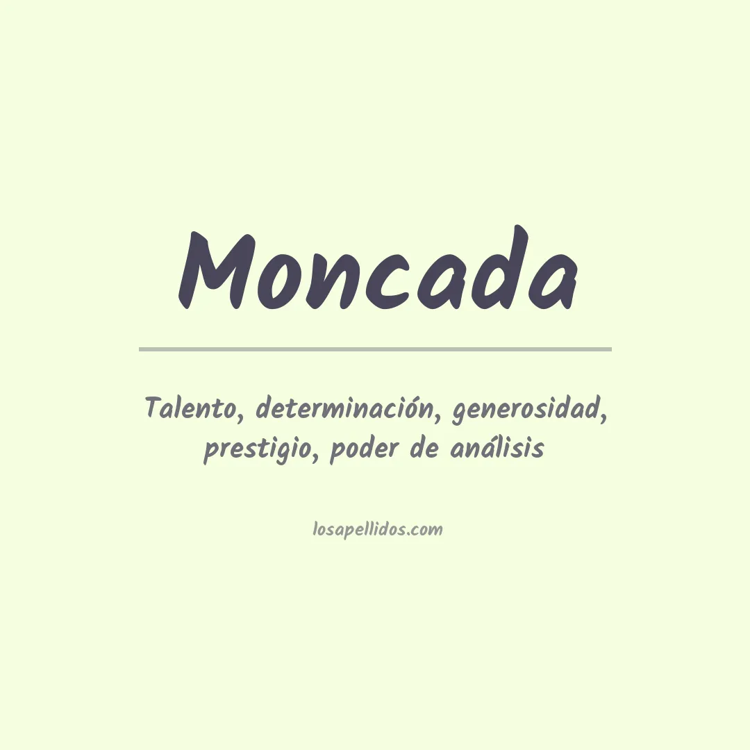 Apellido Moncada