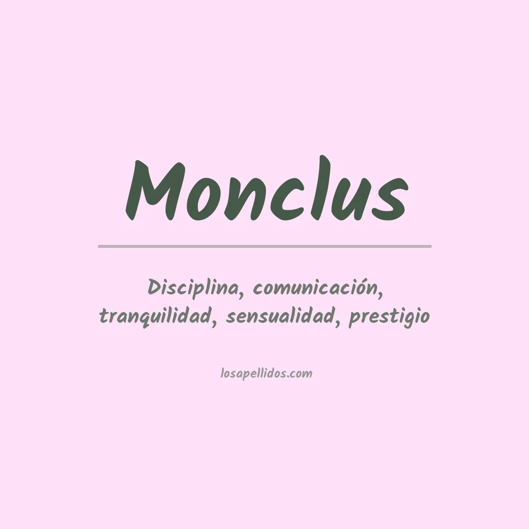 Apellido Monclus