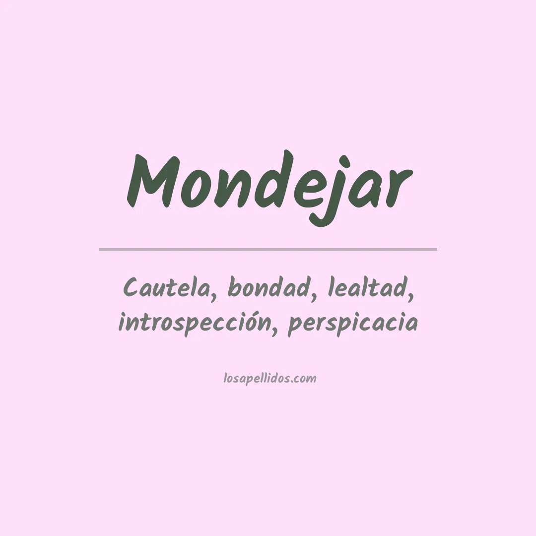 Apellido Mondejar