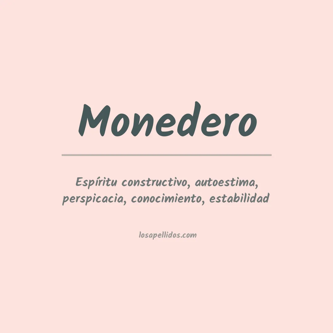 Apellido Monedero