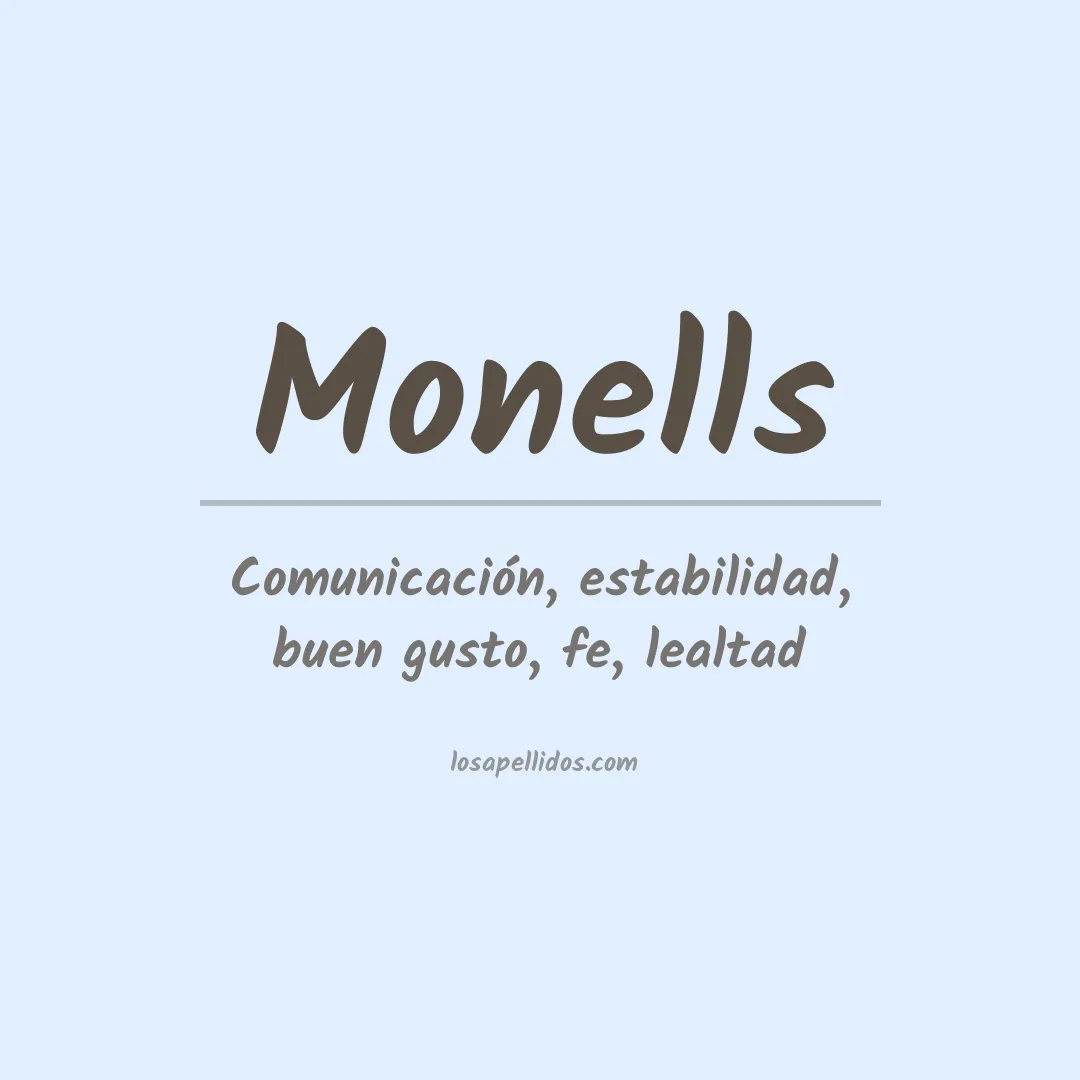 Apellido Monells