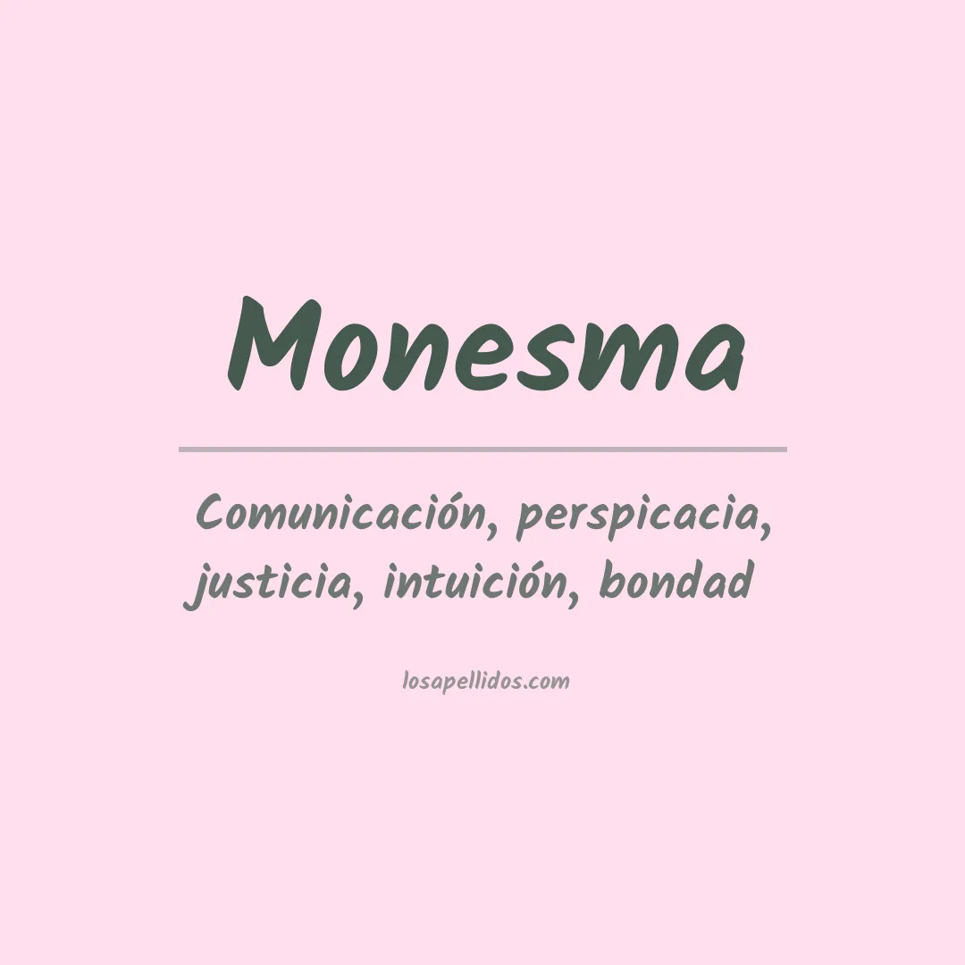 Apellido Monesma
