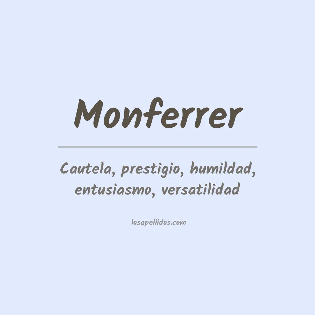 Apellido Monferrer