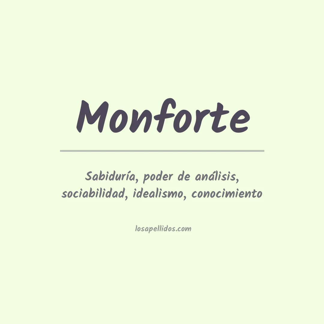 Apellido Monforte