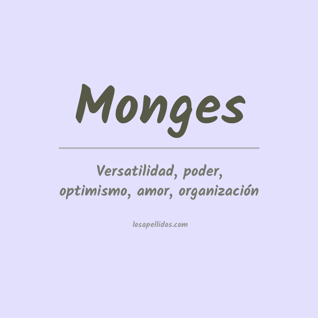 Apellido Monges