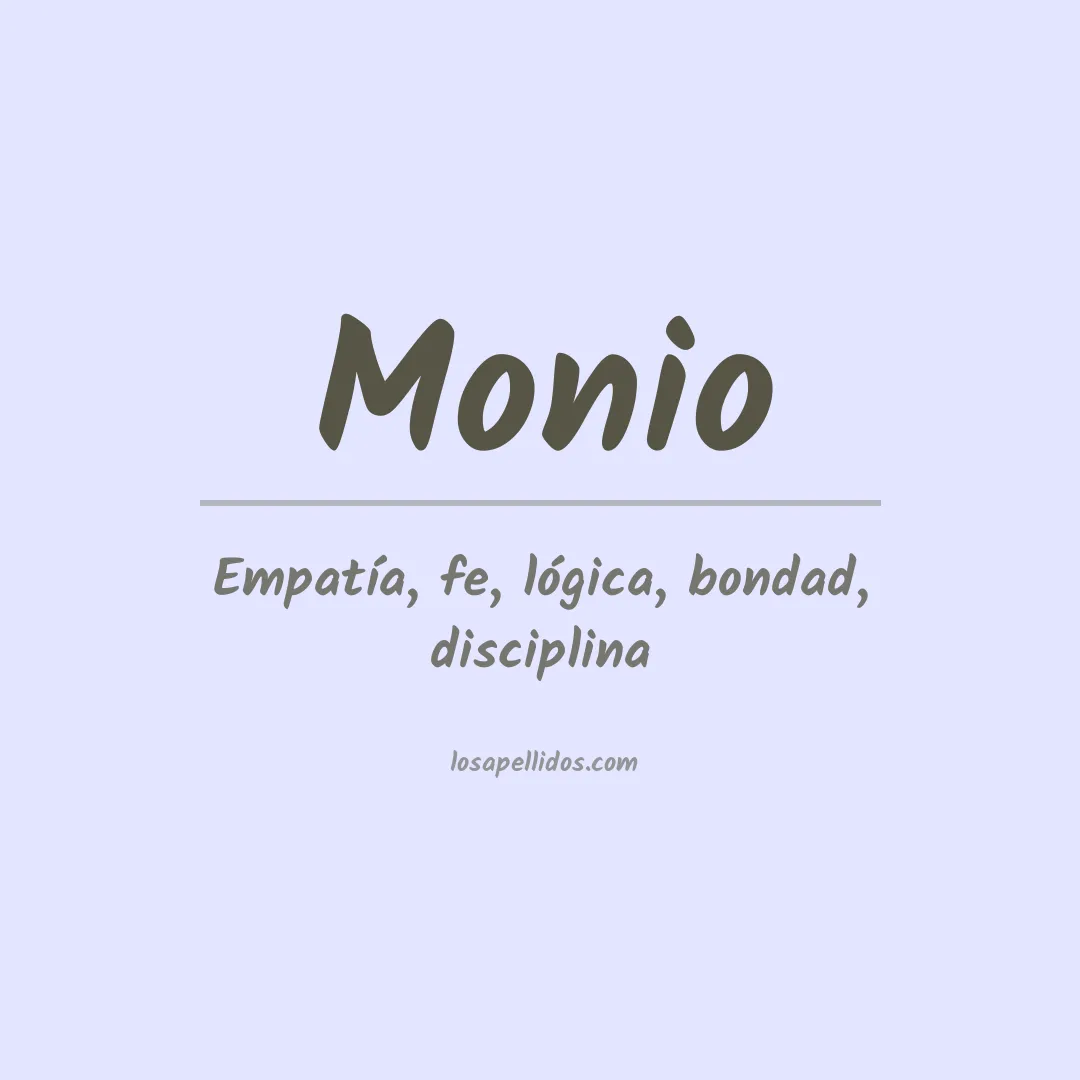 Apellido Monio