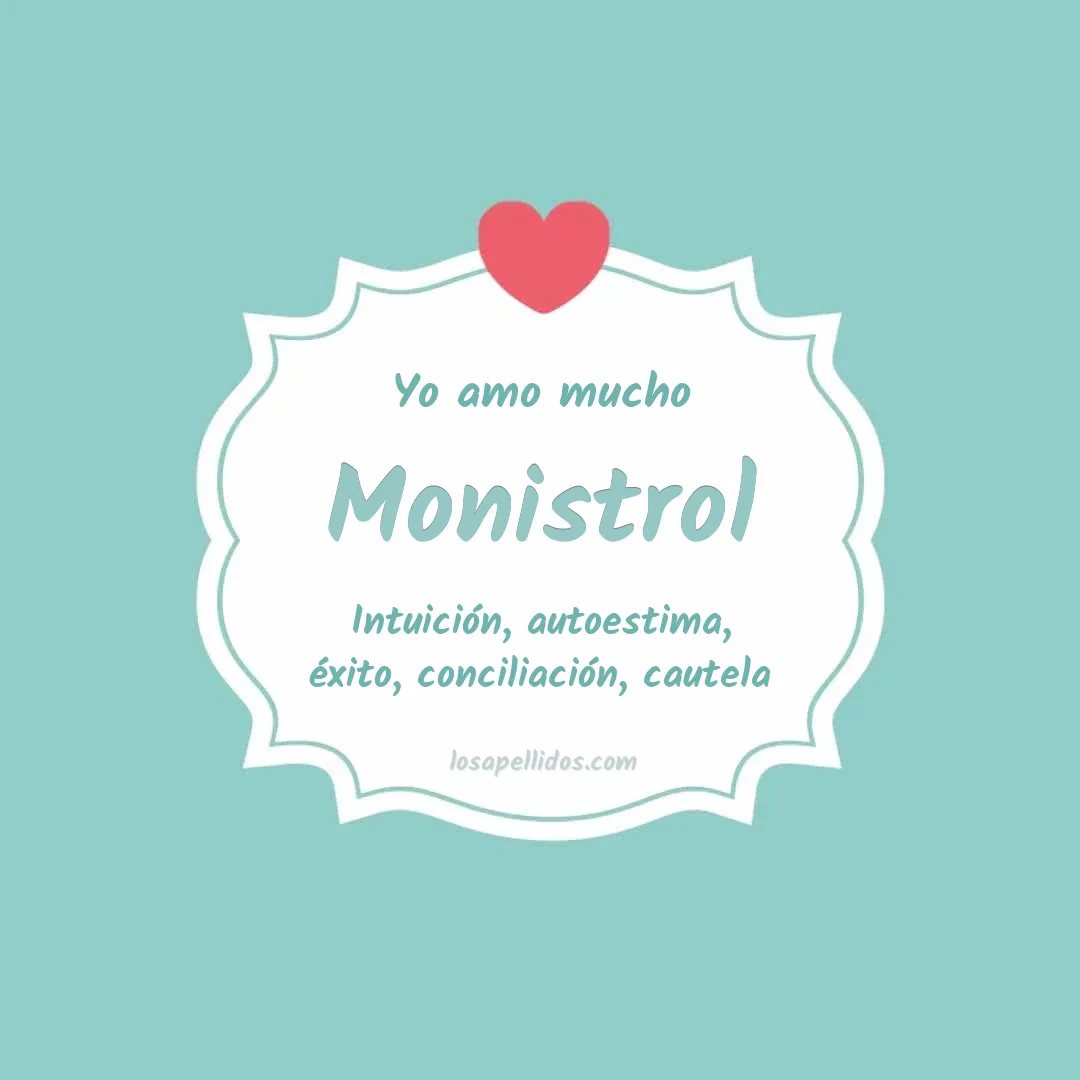 Yo amo mucho Monistrol
