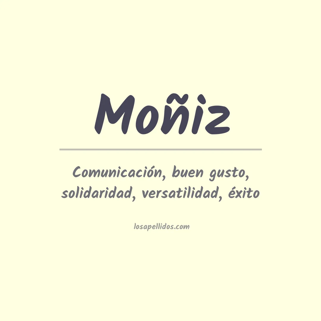Apellido Moñiz