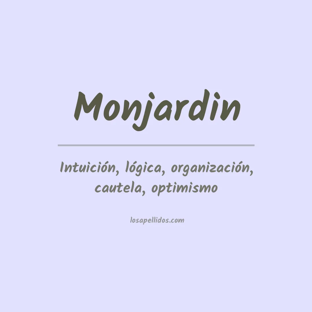 Apellido Monjardin