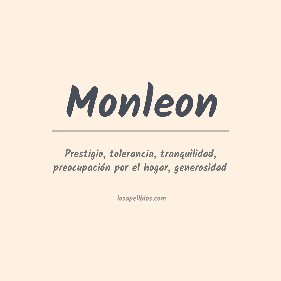 Apellido Monleon
