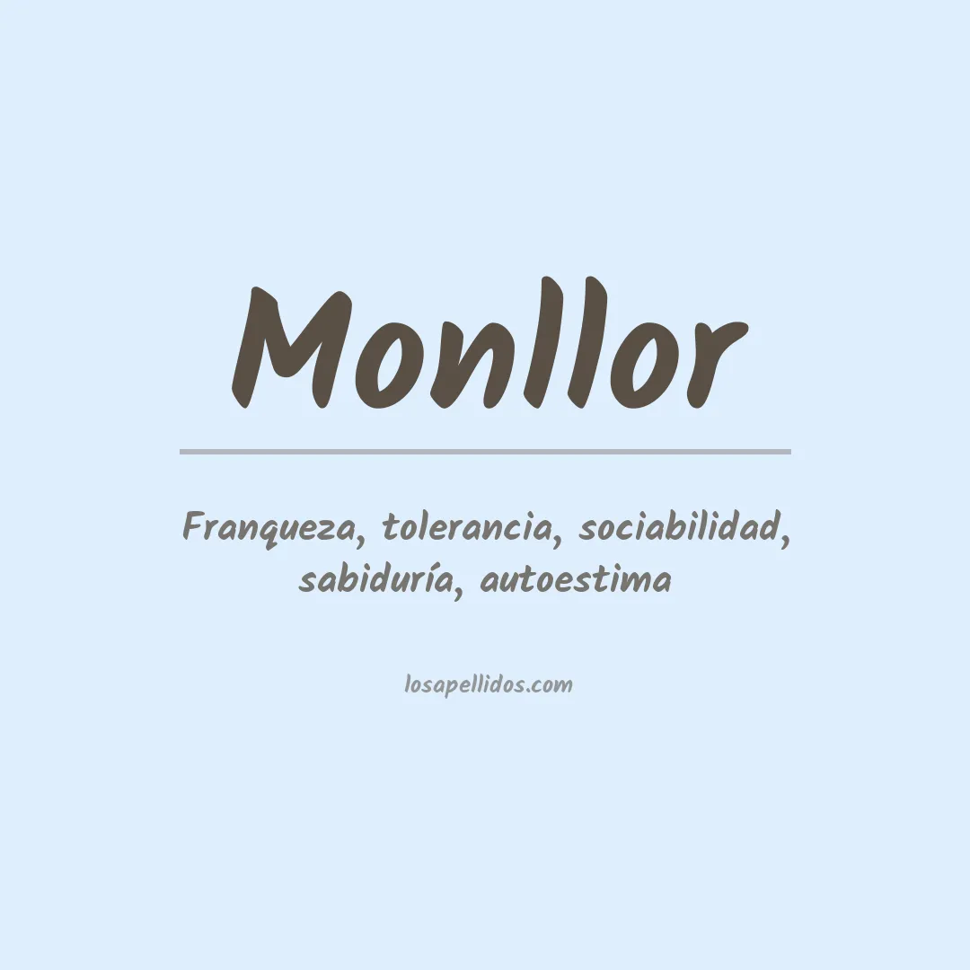 Apellido Monllor