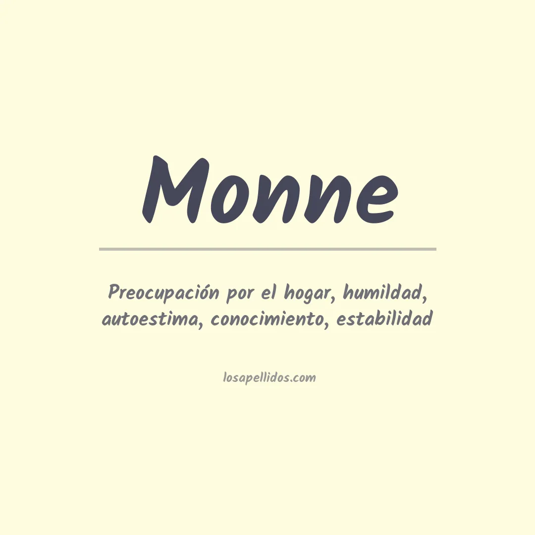 Apellido Monne