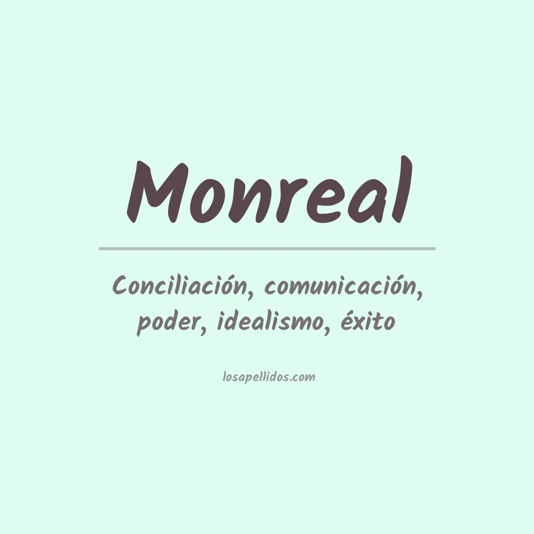 Apellido Monreal