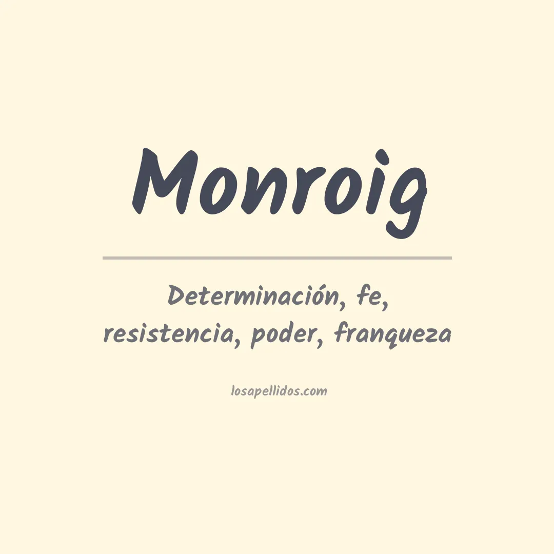 Apellido Monroig
