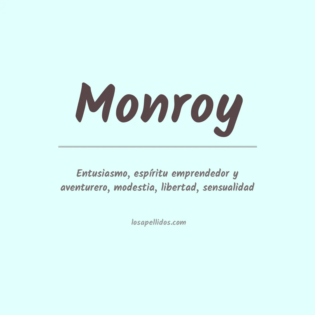 Apellido Monroy