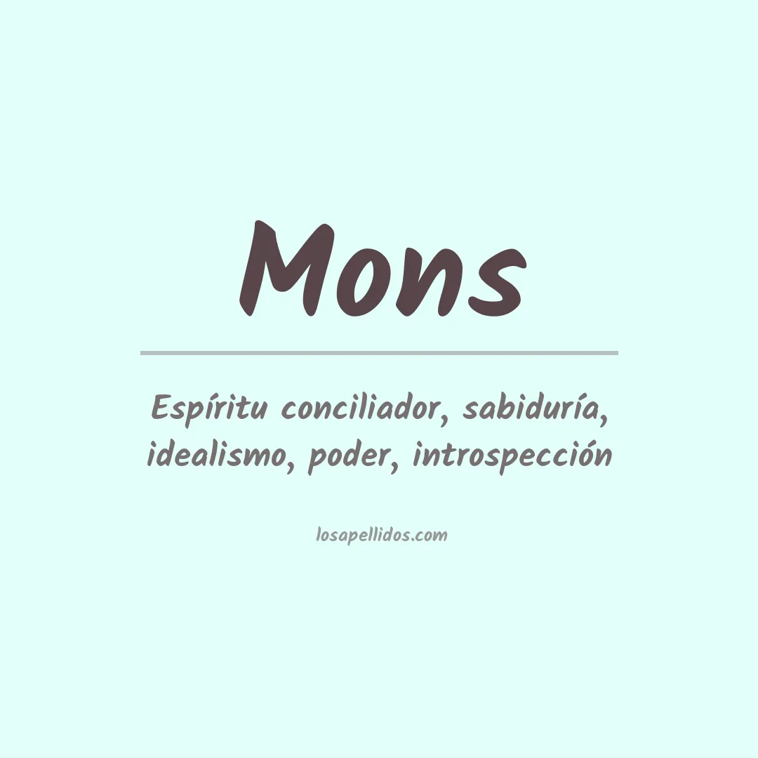 Apellido Mons