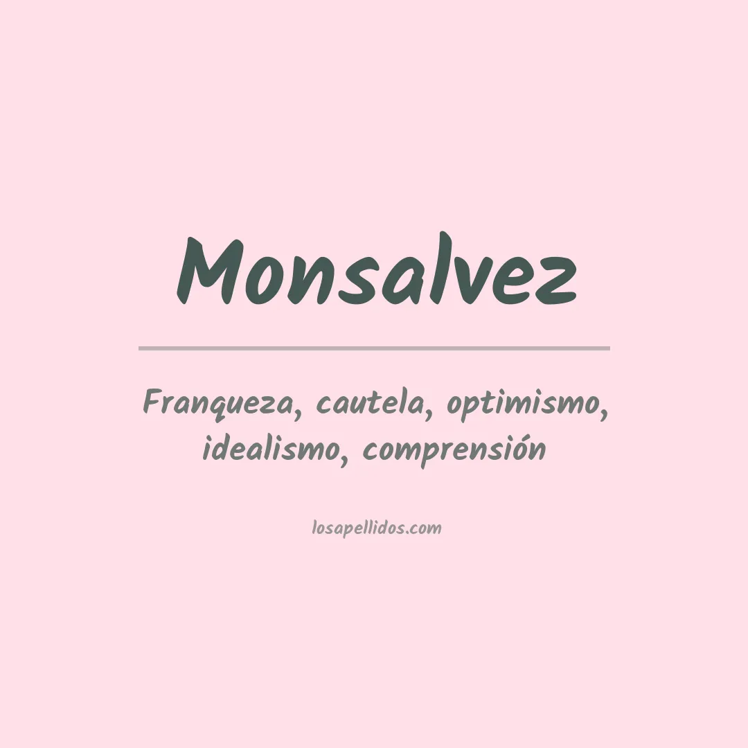 Apellido Monsalvez