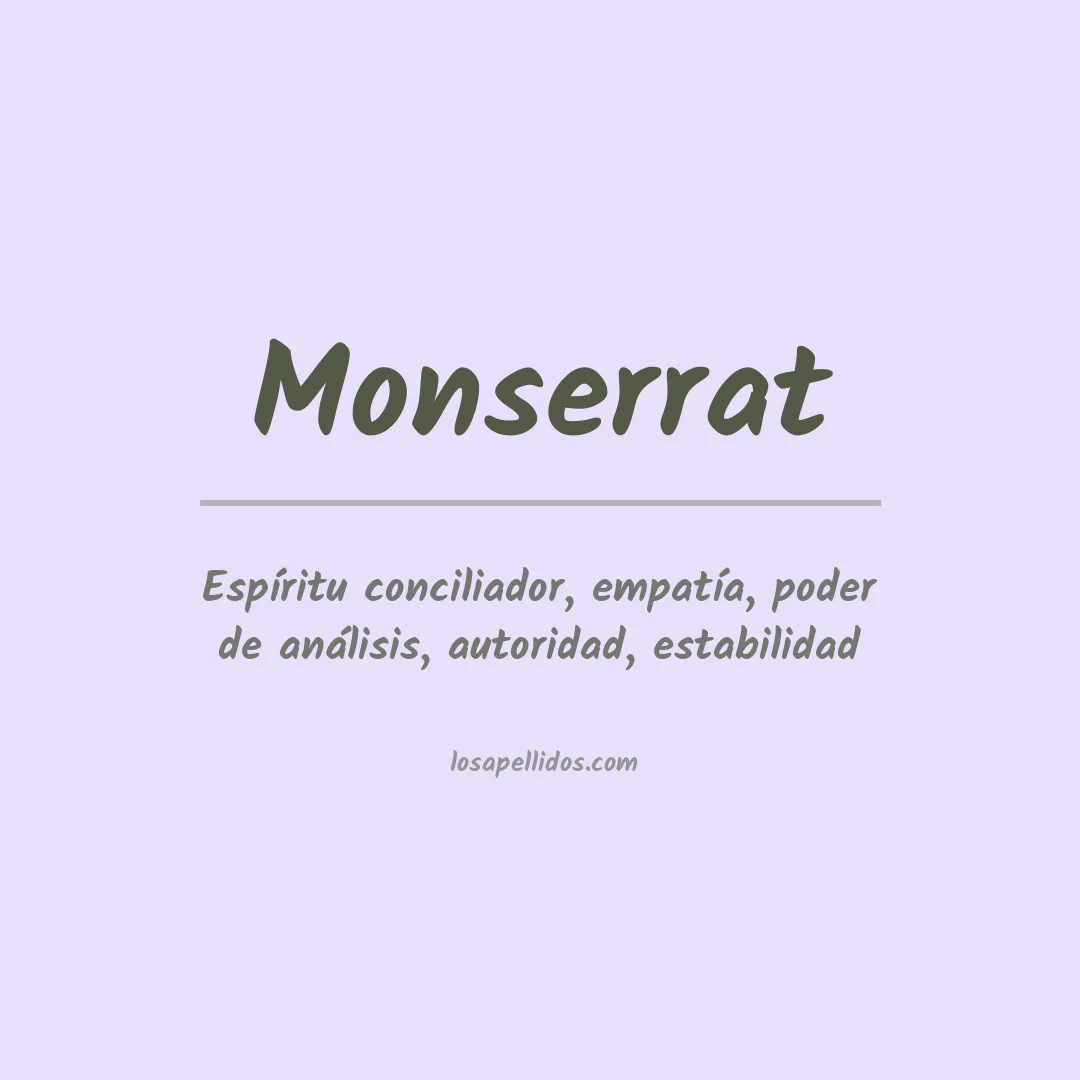 Apellido Monserrat