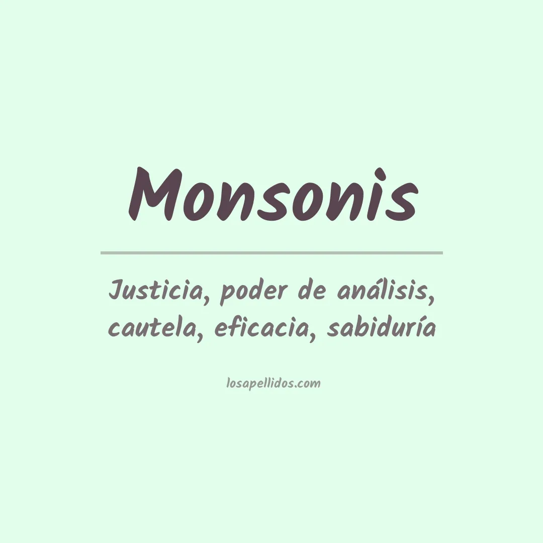 Apellido Monsonis