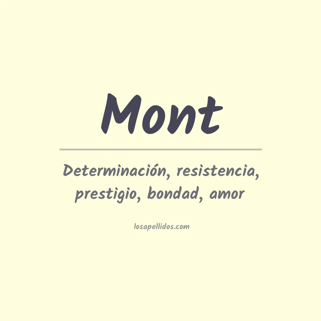 Apellido Mont