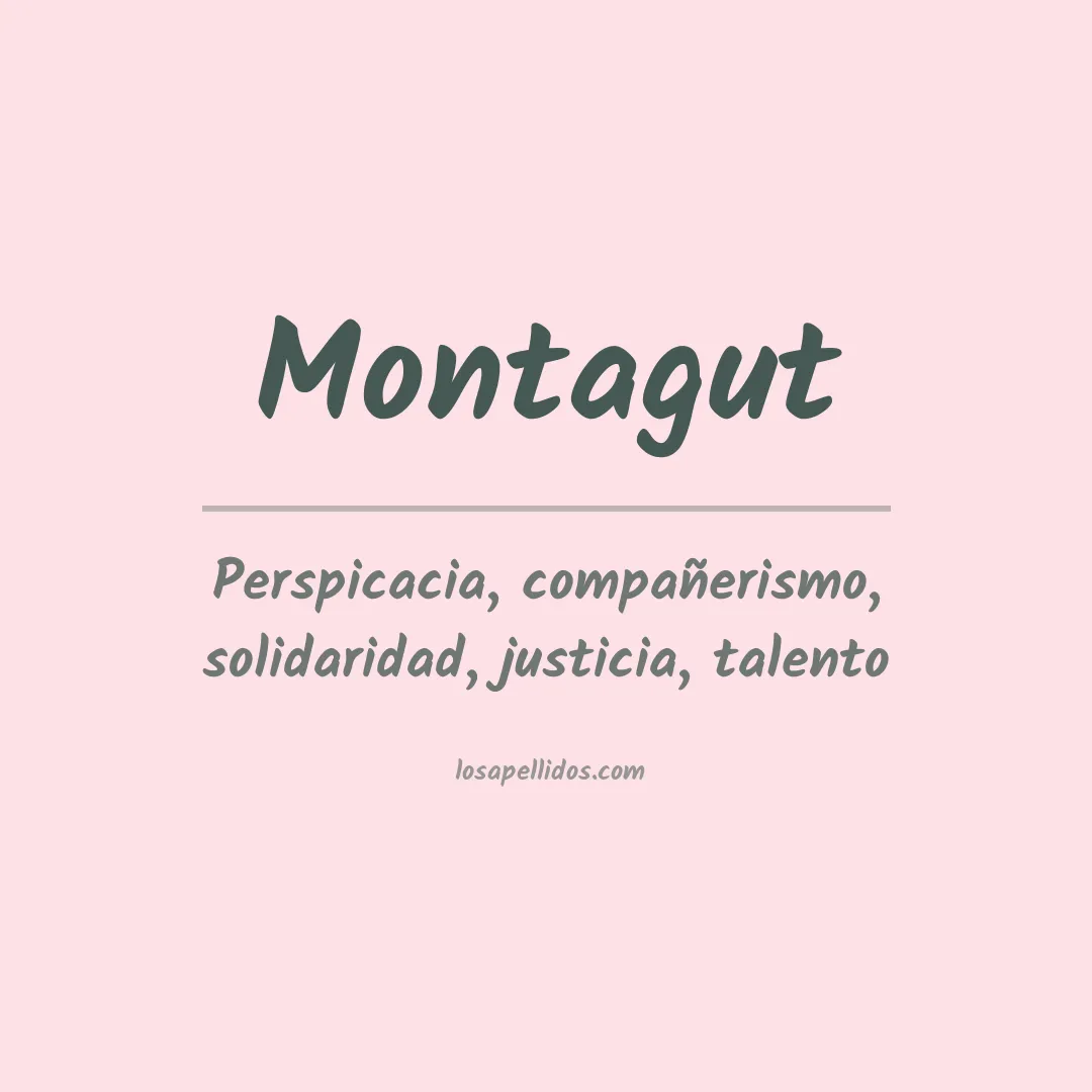 Apellido Montagut