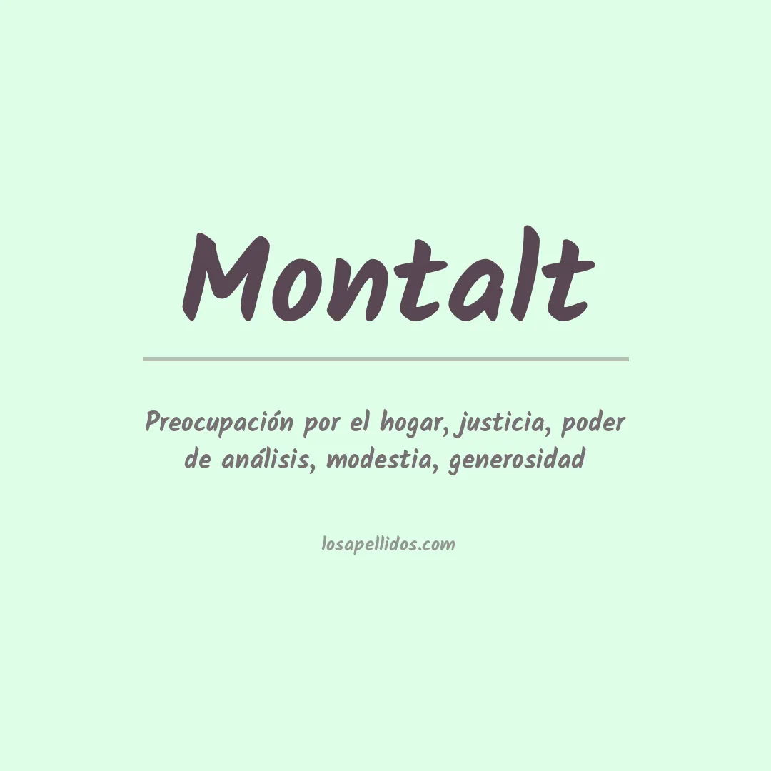 Apellido Montalt