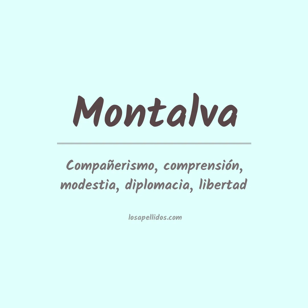 Apellido Montalva