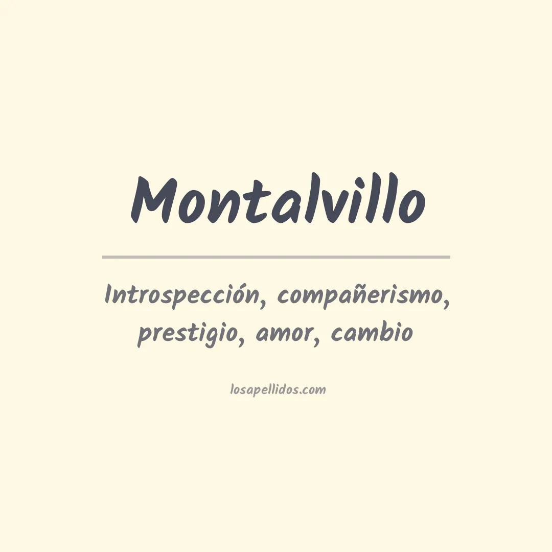 Apellido Montalvillo