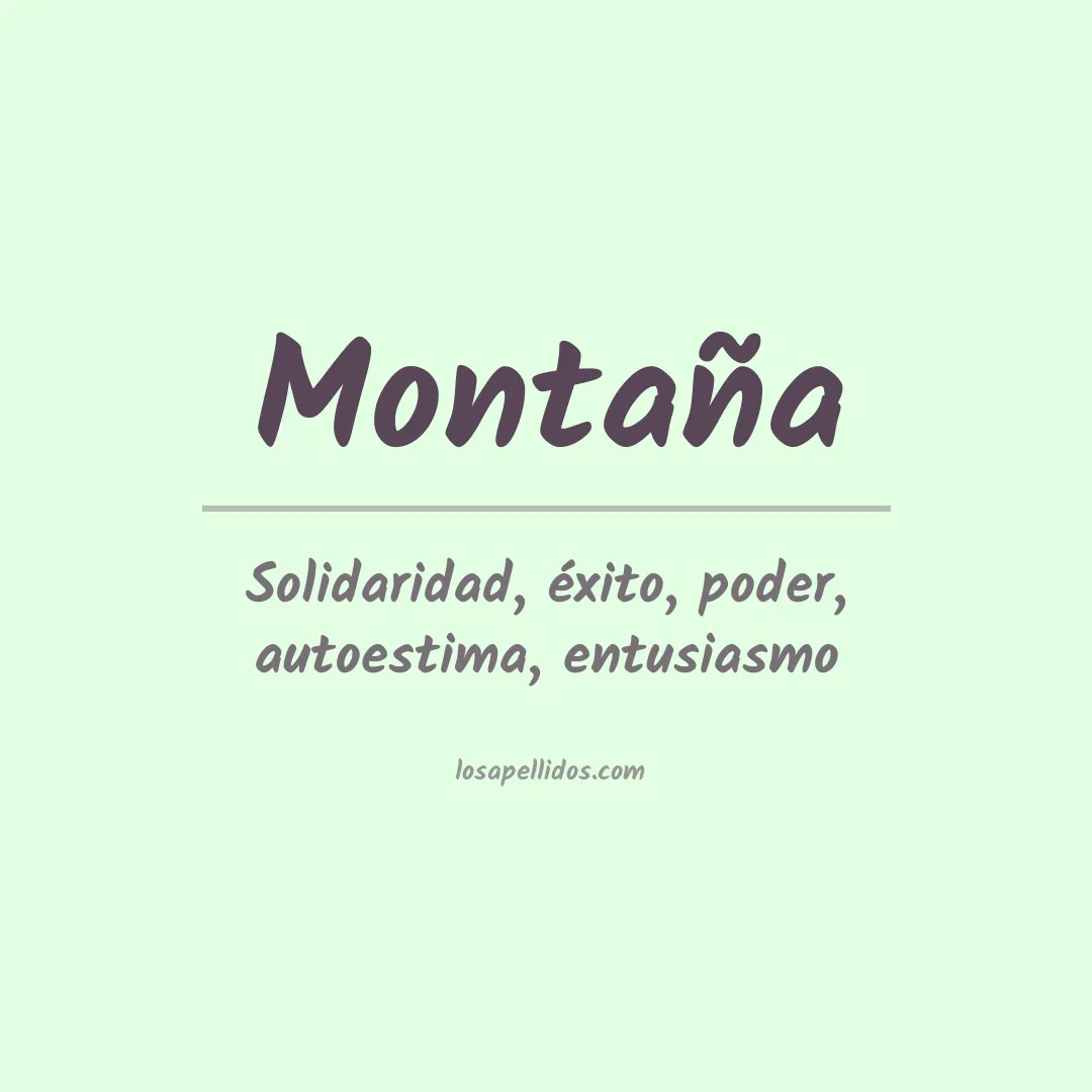 Apellido Montaña