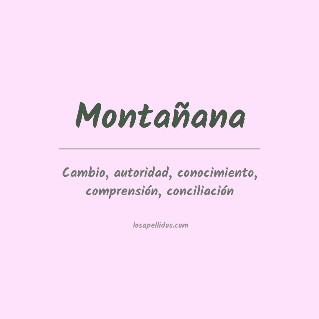 Apellido Montañana