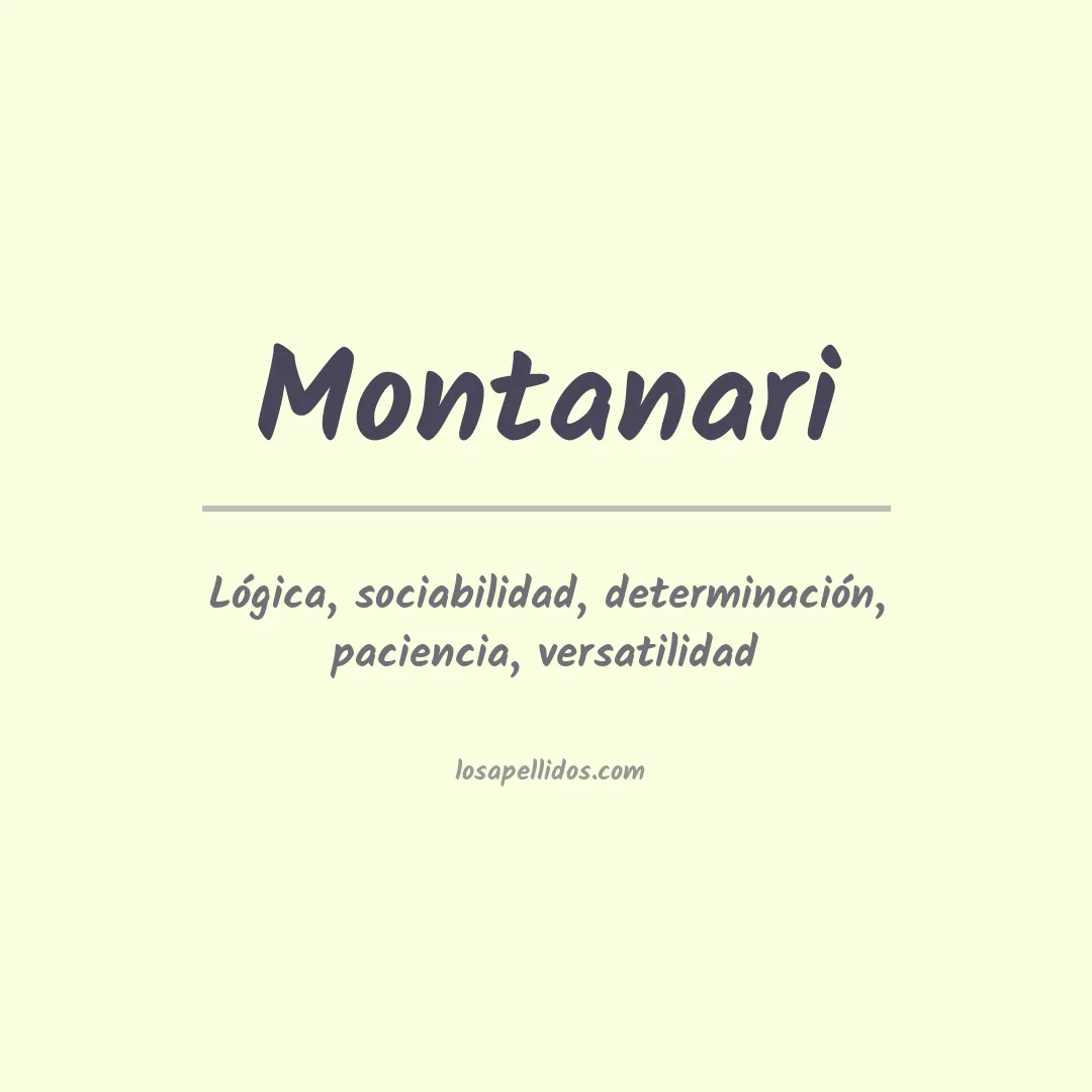 Apellido Montanari