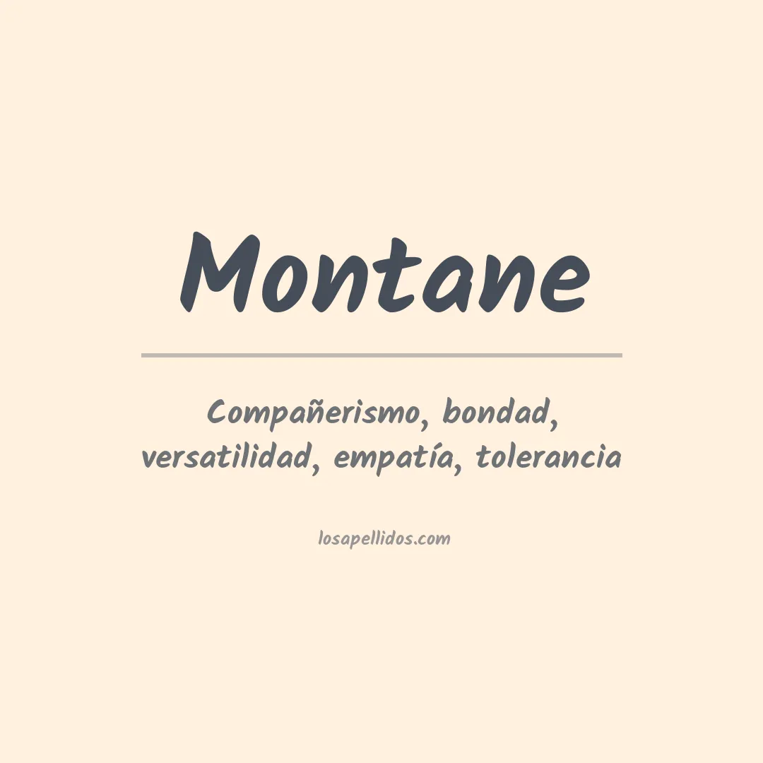 Apellido Montané