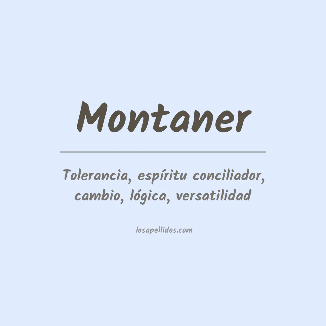 Apellido Montaner