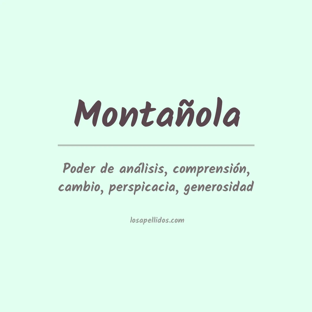 Apellido Montañola