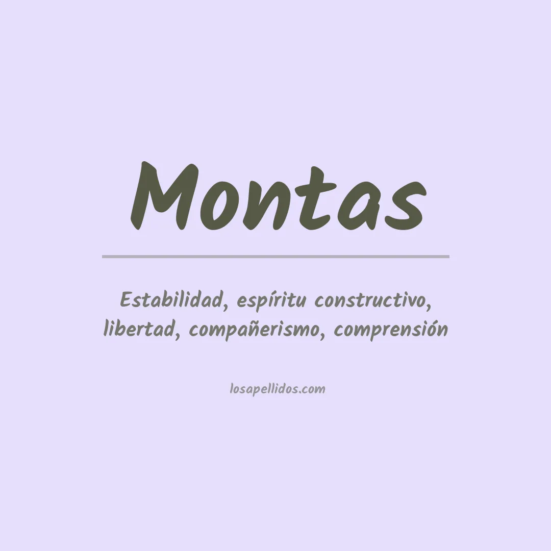 Apellido Montás