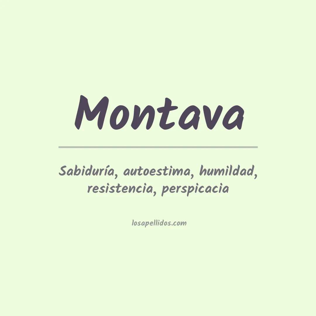 Apellido Montava