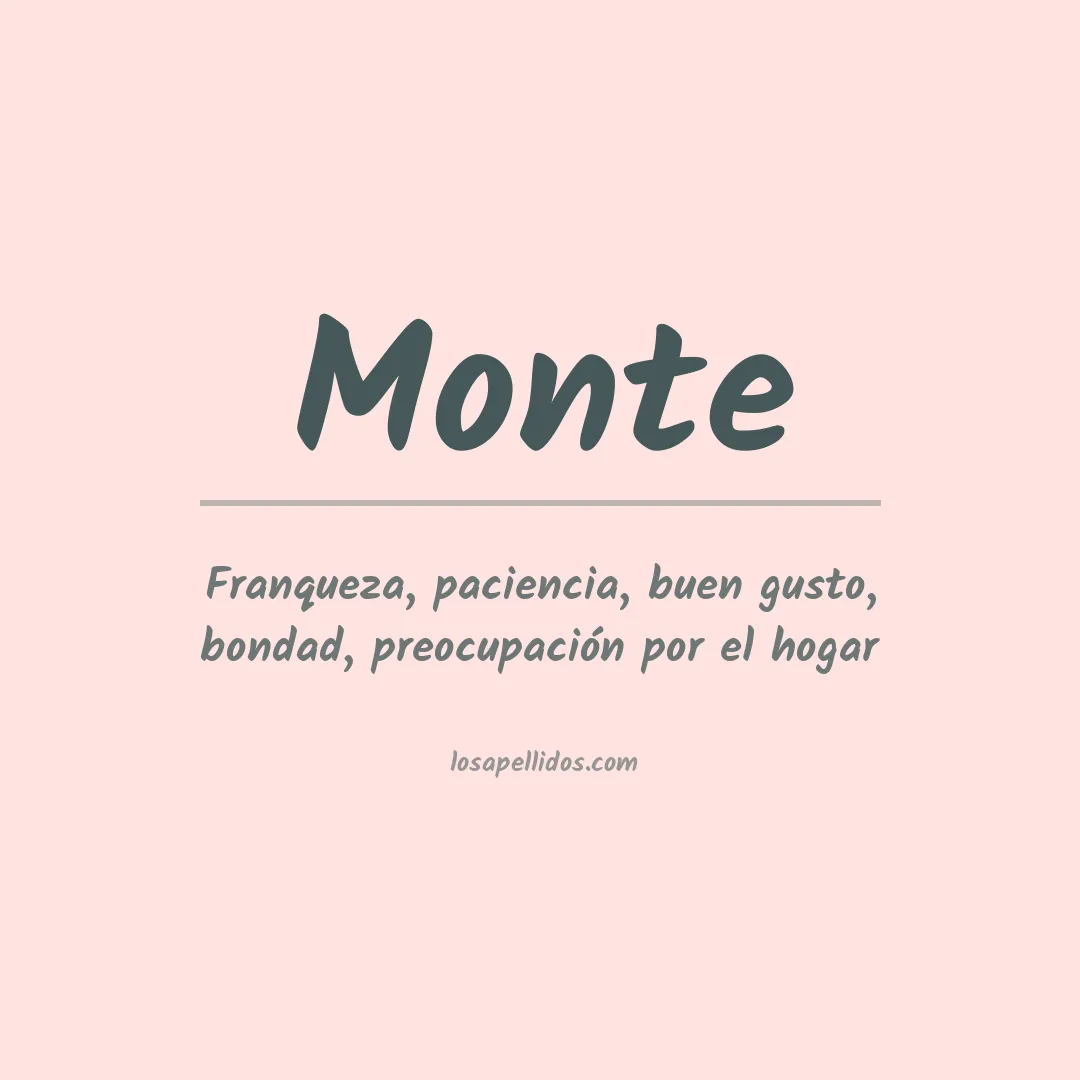 Apellido Monte