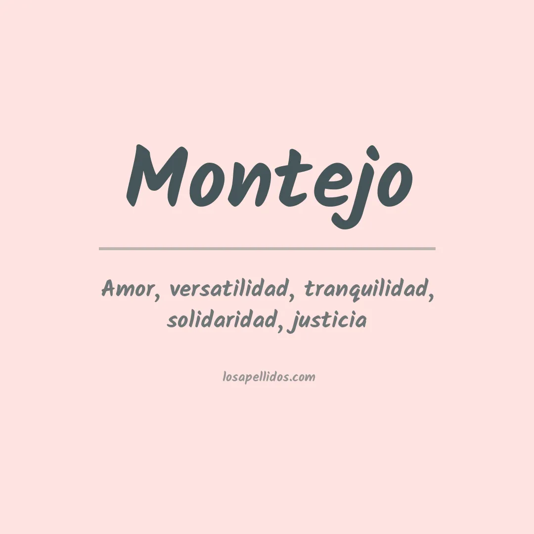 Apellido Montejo