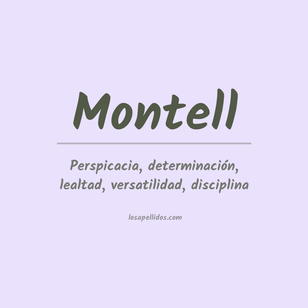 Apellido Montell