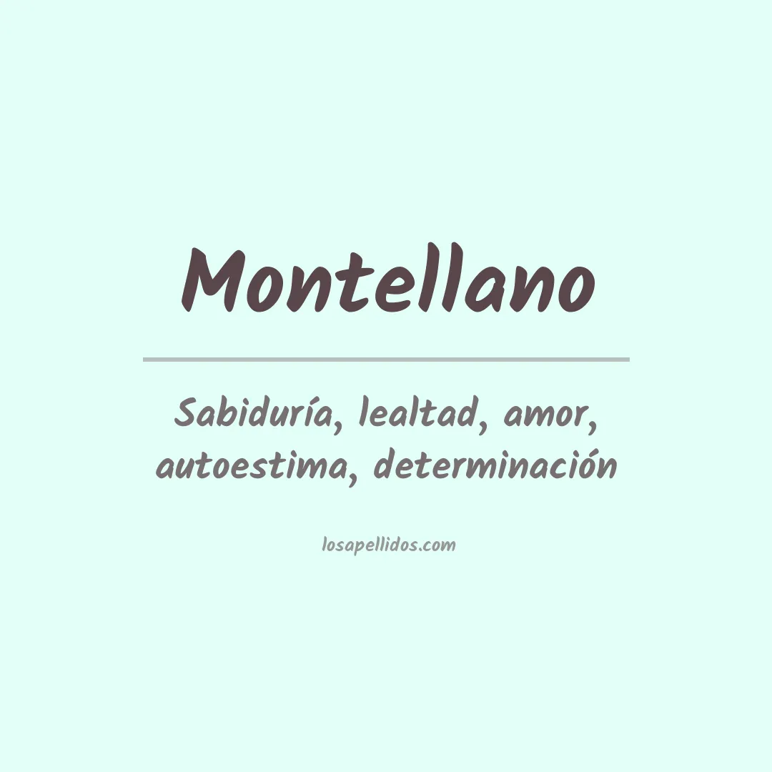 Apellido Montellano