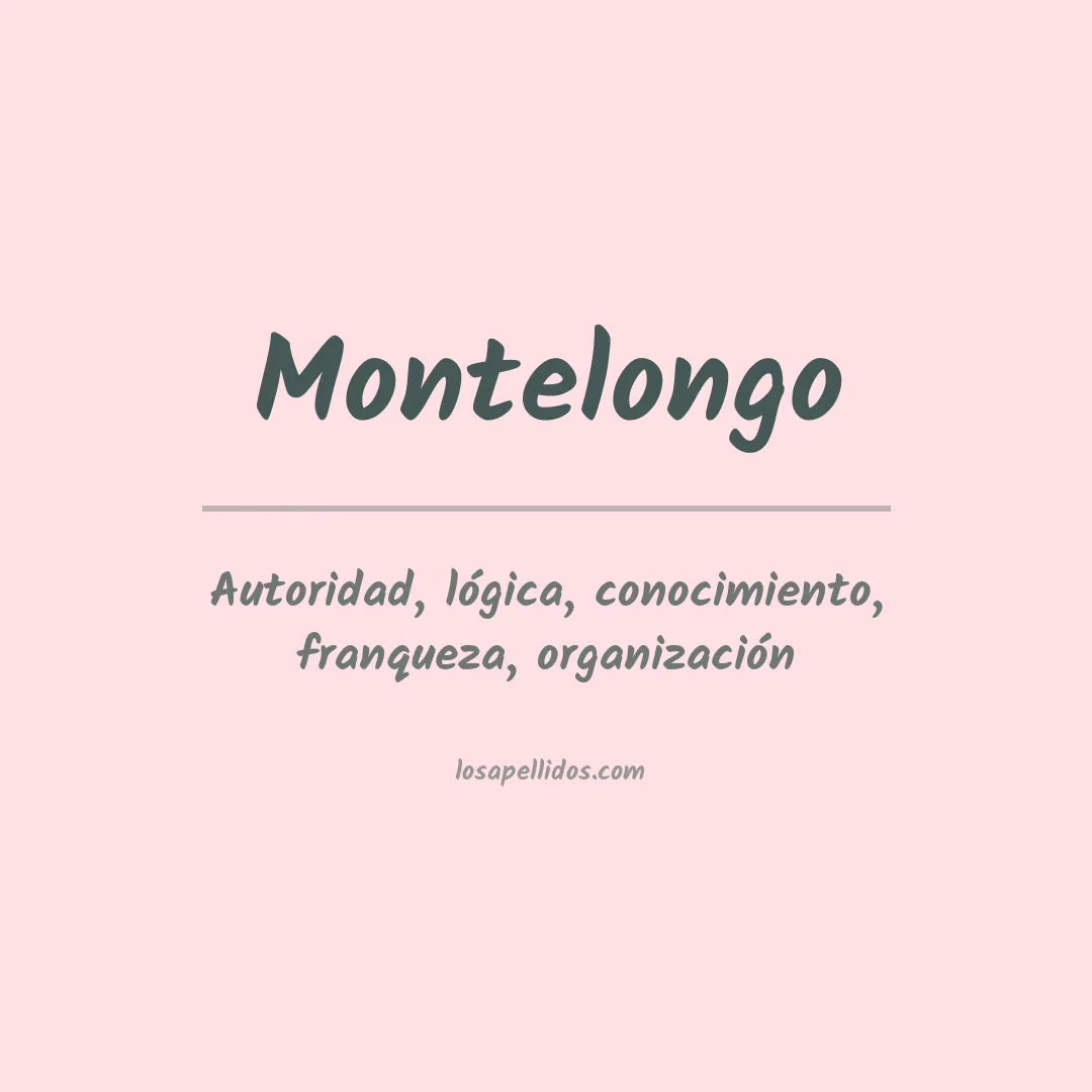 Apellido Montelongo